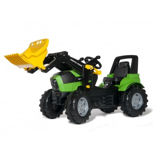 Minamas traktorius su kaušu vaikams nuo 3 iki 8 metų | rollyFarmtrac Deutz Agrotron | Rolly Toys